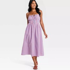 Women Maxi Sundress – Universal Thread Multicolor Gingham M