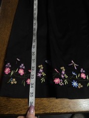 Amanda Smith Size 12 Black Floral Embroidered Dress Vacation Wedding Nwts