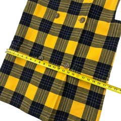 Gianni Versace Double Breasted Shift Dress Wool/Cashmere Tartan Plaid • 38 Italy