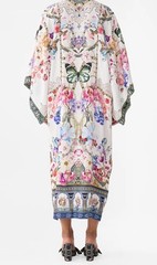 New Camilla Wrap Dress Monserrate Magic One Size Kaftan Long Linen Floral $699