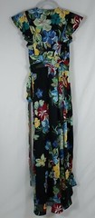 ALEXIS NWT Wrap Maxi Dress Janna Floral Asymmetrical Ruffle Extra Small XS