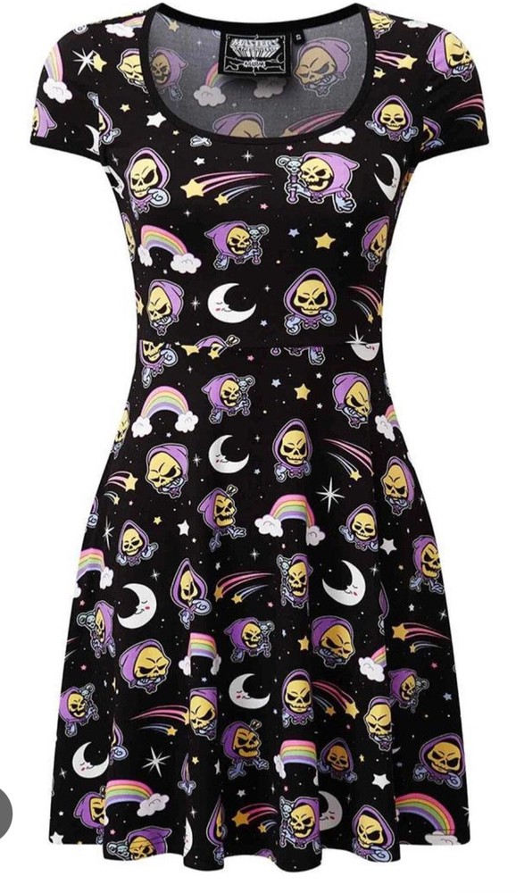 KILLSTAR Skeletor Skater Dress. Size 3xl goth masters of the universe