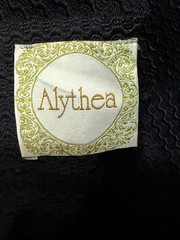 Alythea Black & Gold Strapless Fit & Flare Cocktail Dress Sz S/M