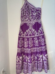 NWT FARM Rio Lilac Sweet Garden One Shoulder Maxi Dress Sz L