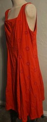 Free Assembly XXL Red Cotton Sleeveless Midi Dress.Lined, Smocked Back
