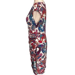 Lauren Ralph Lauren Sheath Dress Womens 10 Multi-Color Paisley Boho Bodycon Bold