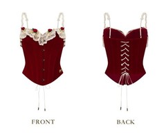 Lacemade Cherry Bite Corset Size Medium NWT!