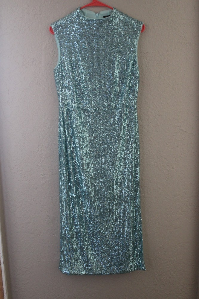 Ann Taylor sequin dress Green Sz 4P New never worn
