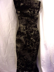 Diane Von Furstenberg Olive & Brown Flocked Velvet Turtleneck Bodycon Dress 4