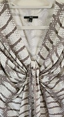 Boss by Hugo Boss Silk Draped Doresa Snake Pattern Dress Womens Sz 6 Never Worn