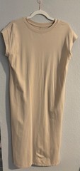 Target « A New Day » Cap sleeve midi shift dress taupe size S Cotton/Modal/Spandex