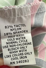 Katherine Way Shift Dress Collared Pink Green Blue 3/4 Sleeve UPF 50+ M NWOT