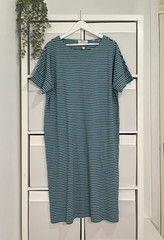 Seasalt The Sailor Midi Maxi Dress size 18 Striped Cotton Jersey Pockets BNWT