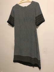 Daphna Levinson Geometric Print Dress – Size 36 (S) – Made in Israel – Excellent