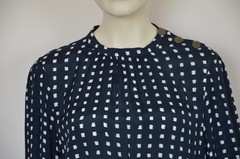 Massimo Dutti Pleated Midi Dress Polka Dot Print ASO LETIZIA Zara US 10 EU 42