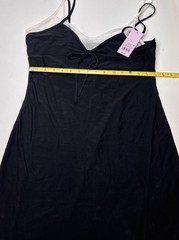 NWT Layered Mini Slip Dress – Wild Fable™ Black L: V Neck, Spaghetti Straps