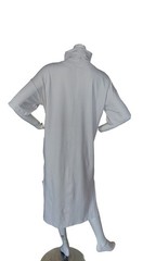 LULULEMON LA FUNNEL NECK OPAQUE WHITE T SHIRT DRESS SIZE 6