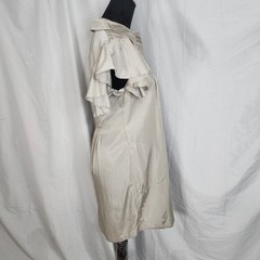ALI RO Size 2 Beige Vegan Silk Flutter Sleeve Boho Dress Pockets Anthropologie