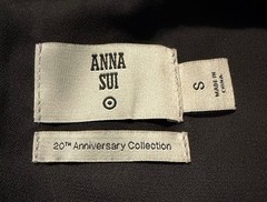 Anna Sui for Target Black Belted Mini Shirtdress Goth Mod Flapper – Size S