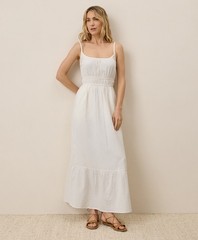 Pact Dresses Skirts Women&rsquo;S Coastal Double Gauze Cami Maxi Dress Medium Sea Salt