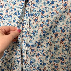 Tuckernuck Bluebell Floral Ditsy Calico Royal Shirt Dress