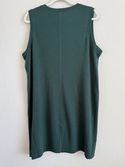 BP. Green Sleeveless Mini T-Shirt Dress Women’s Size L Raw Hem Stretch Nordstrom