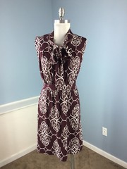 Banana Republic Raisin Brown Sheath dress Stretch S P Career Cocktail Excellent