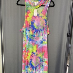 River Island Tie Dye Mesh Body-Con Dress size 26UK/22US NWT (b23)