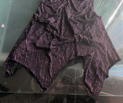 Xtraordinary Womens Purple Glitter Halter Tiered Ruffle Party Dress Prom Size Sm