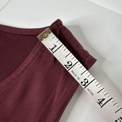 Mountain Lake II Casuals Maxi Dress Sz 2X Maroon Pockets Side Buttons Lagenlook