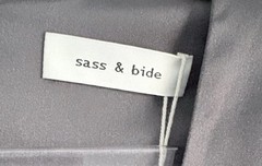 Sass and Bide Prism Maxi Evening Cocktail Dress Ash Grey AU-8/US-4 BNWT