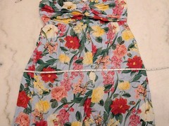 Old Navy Womens Size L Floral Linen Blend Jumpsuit Wide Leg Tie StrapExcellent