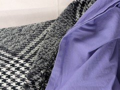 Fred Perry Black White Houndstooth Sleeveless Shift Dress Womens UK 8 Wool