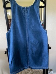Women&rsquo;s Modest Clothing 90’s Vintage Denim Dress Size Large Amilano Embriodered
