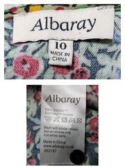ALBARAY Eye-Catcher Beautiful Patchwork Print,Maxi Dress,Long Puff Sleeves10,S/M