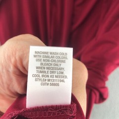 Dressbarn Dress Womens 14 Red Knee Shift 1 Piece Jacket Draped Travel 3/4 Sleeve