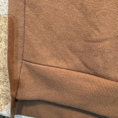 Zenana Oversized Sweatshirt Tunic Dress Small Brown Cotton Blend Pockets
