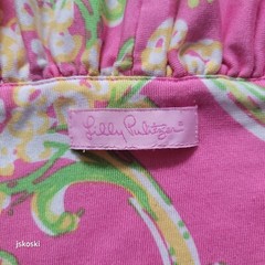 Lilly Pulitzer Claire Dress Silk Blend Queen Anne Lace Print {see measurements}