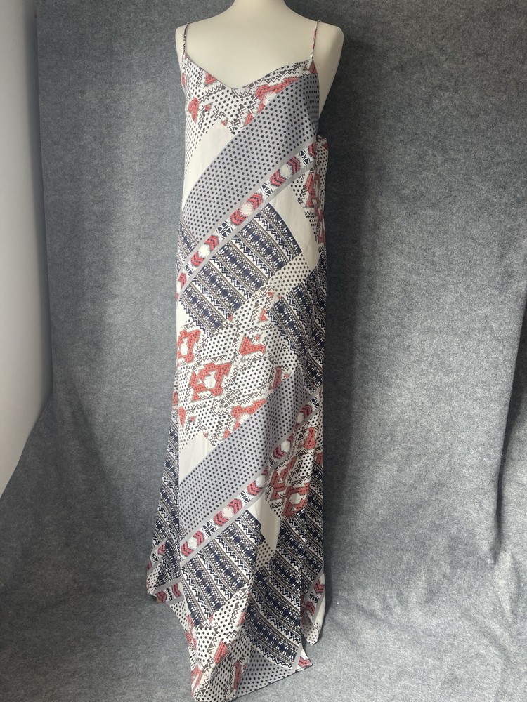 Boho Maxi Summer Long Floaty Aztec print Dress from Next size 16