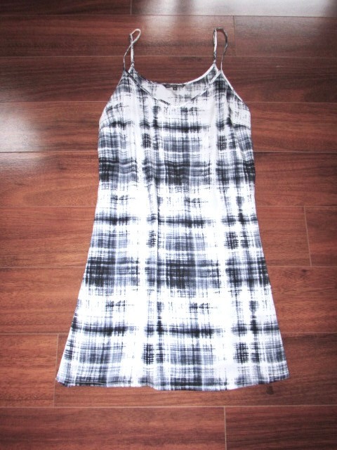 MARISSA WEBB ~ Size M ~ Blue Abstract Print STRETCH SILK Camisole Mini Dress c50