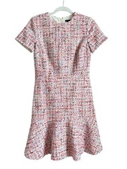 Ann Taylor Tweed Fit & Flare Lined Dress Preppy Legally Blonde Womens Size 2 NEW