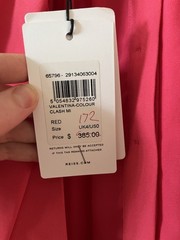 Reiss Valentina Color Clash Mini Dress Pink Red Open Back Belted Tie Waist NEW 4