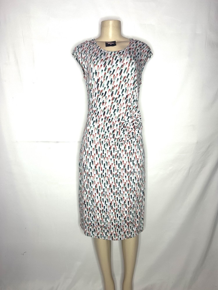 ZOZO STRECH COTTON JERSEY RUCHED SIDE SLEEVELESS DRESS SIZE MED