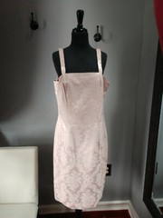 Vintage Pink Strapped Dress. Dry Clean Only.