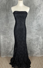 Maxi Mermaid Black Lace Gown Unbranded Corset Dress Whimsigoth Fairycore Witch