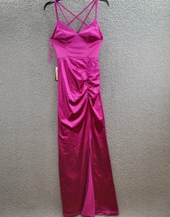 City Studios Juniors Satin Cross-Strap Mes Deep Orchid 7/8