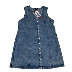 Frye Denim Dress Women Size XL Blue Mini Dress New NWT Western Rodeo Cowgirl