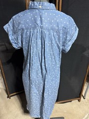 NWT Thread and Supply Blue Button Front Shirt Dress – Size Small – Casual