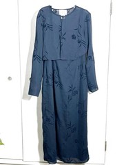 MARK EDARDS EVENING Dress Outfit Set Size 10 Midnight Blue & Bolero Jacket