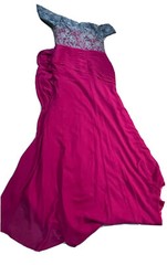 Plus Size Dress Adult Formal Red and Silver Size Unlisted Women’s